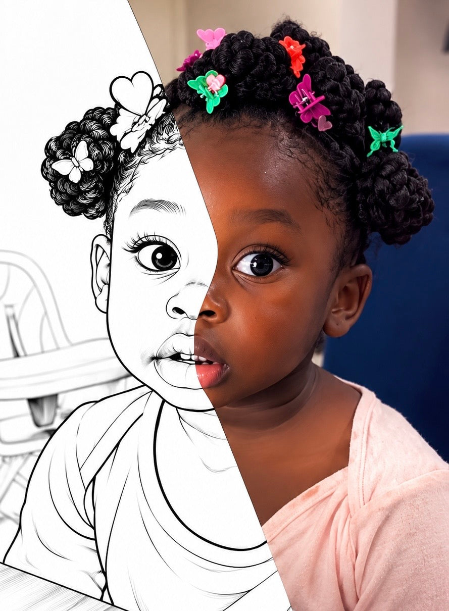 Custom Photo Coloring Canvas