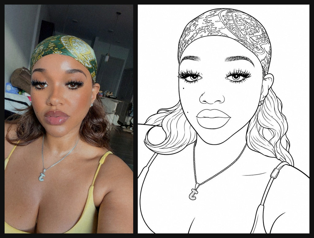 Custom Photo Coloring Canvas