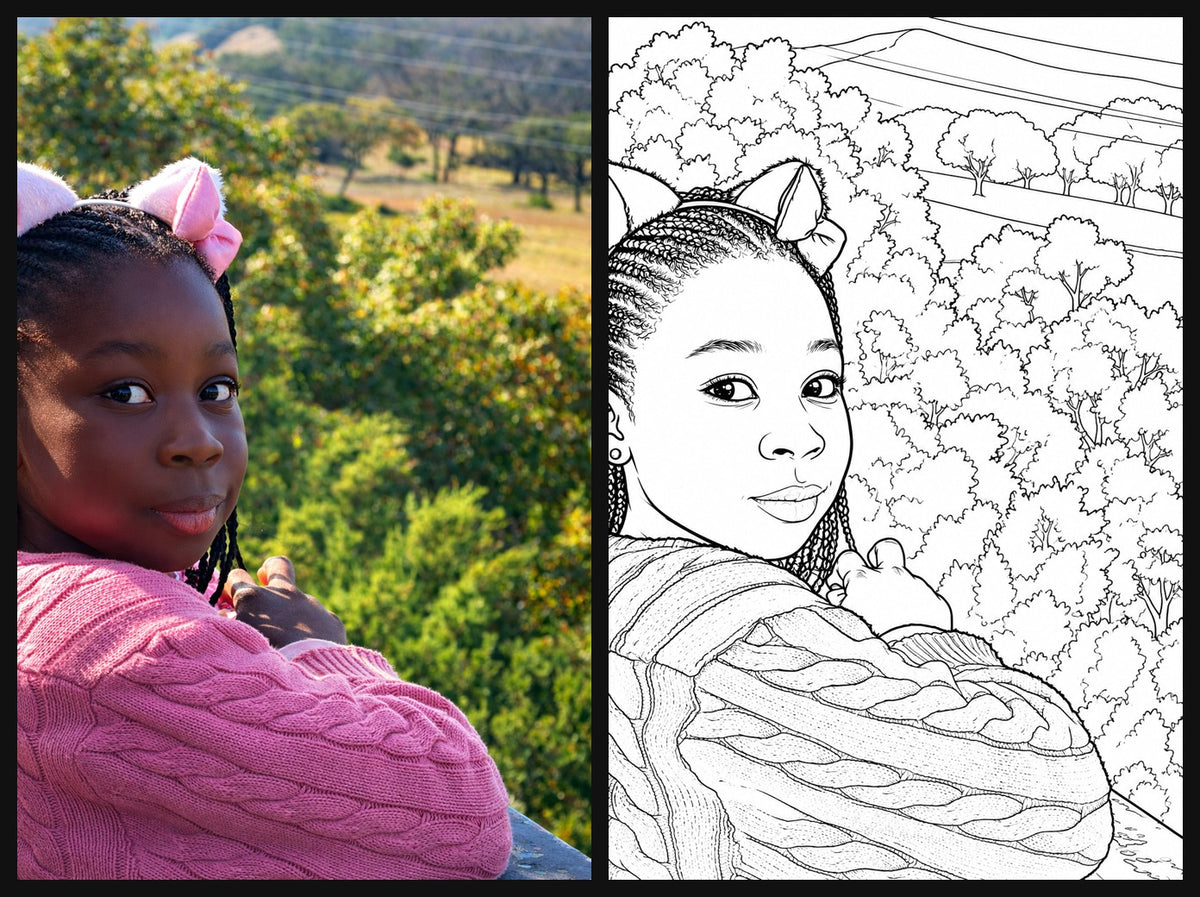 Custom Photo Coloring Canvas