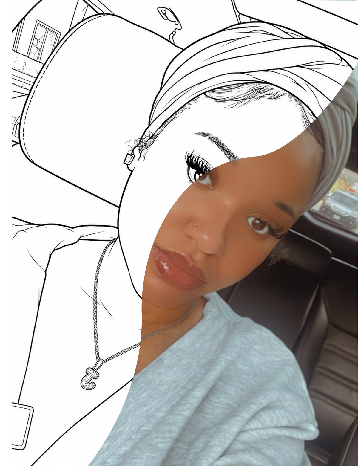 Custom Photo Coloring Canvas