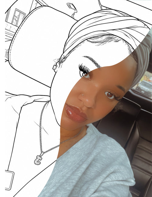 Custom Photo Coloring Canvas